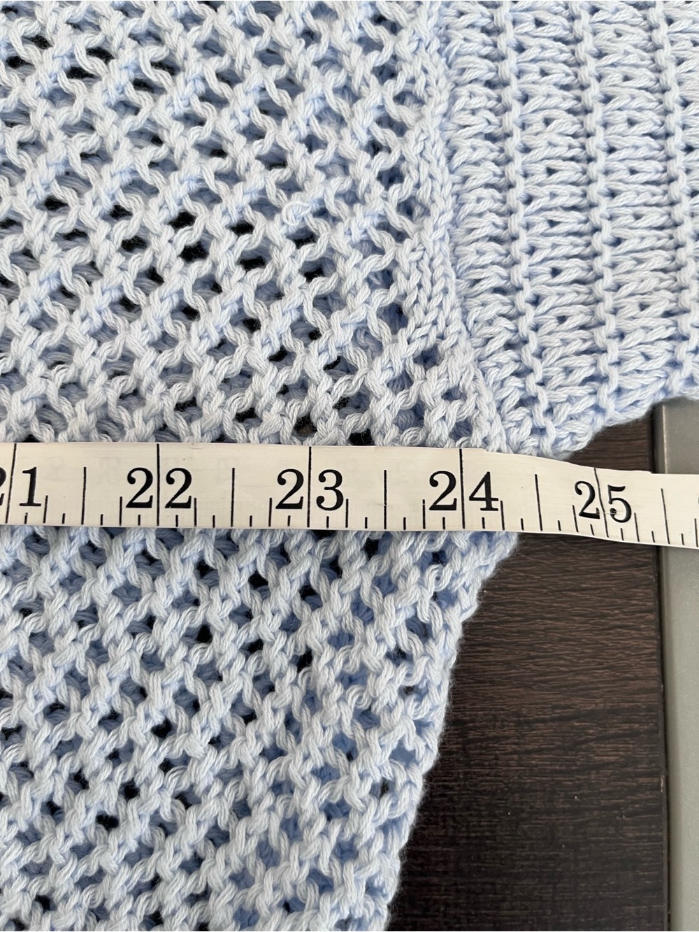 aerie Cropped Light Blue Half-Zip Knit Sweater small Nwt - Picture 5 of 8